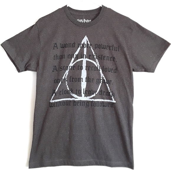Harry Potter Deathly Hallows Unisex T-Shirt NWT - Picture 1 of 8